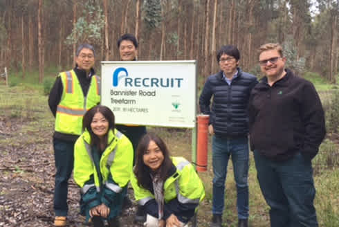 Visit to the tree planting site